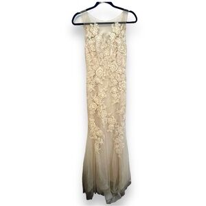 Pronovias off white Vestido lace mermaid dress